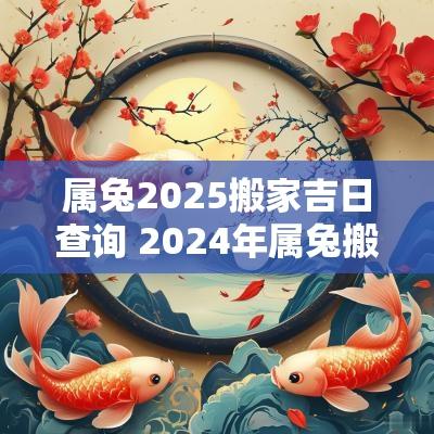 属兔2025搬家吉日查询 2025年属兔搬家吉日查询