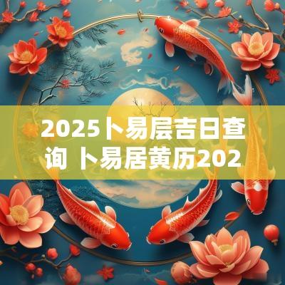 2025卜易层吉日查询 卜易居黄历2025