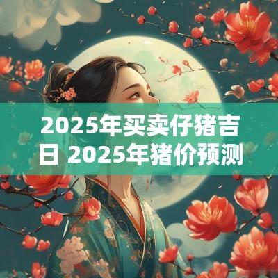 2025年买卖仔猪吉日 2025年猪价预测会怎么样