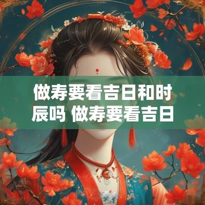 做寿要看吉日和时辰吗 做寿要看吉日和时辰吗女生