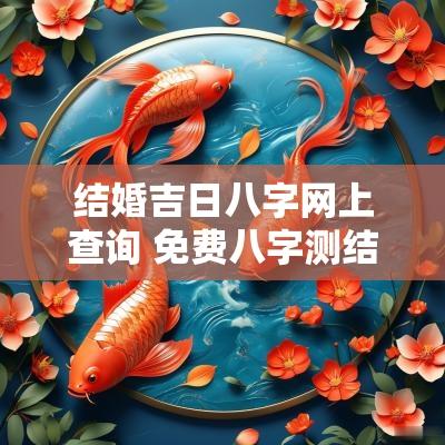 结婚吉日八字网上查询 免费八字测结婚吉日测算