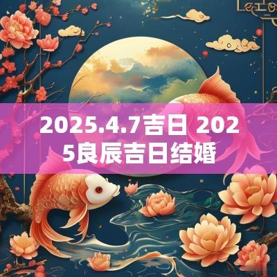 2025.4.7吉日 2025良辰吉日结婚