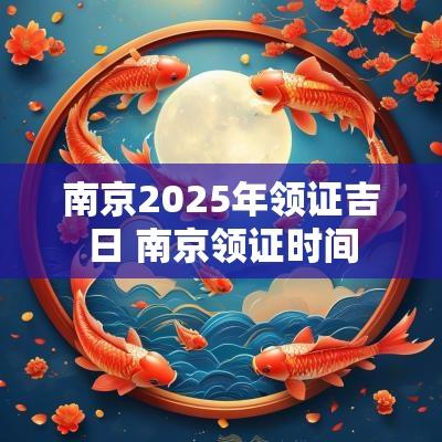 南京2025年领证吉日 南京领证时间