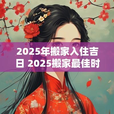 2025年搬家入住吉日 2025搬家最佳时间表