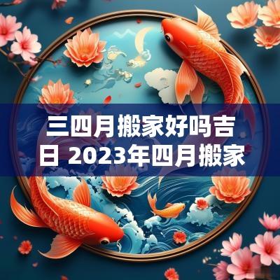 三四月搬家好吗吉日 2025年四月搬家的黄道吉日