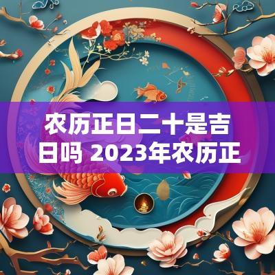 农历正日二十是吉日吗 2025年农历正月二十是黄道吉日吗
