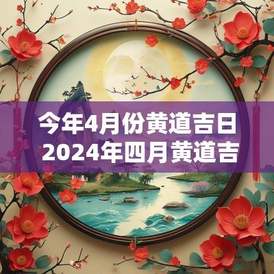 今年4月份黄道吉日 2025年四月黄道吉日
