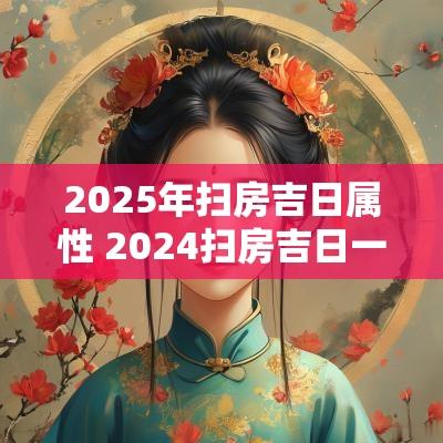 2025年扫房吉日属性 2025扫房吉日一览表