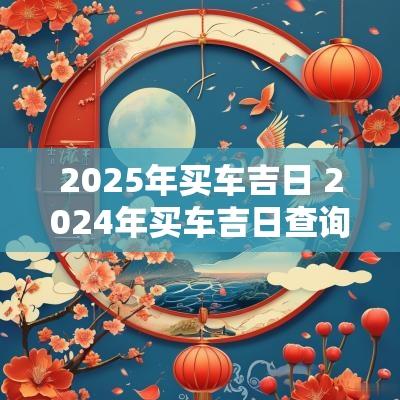 2025年买车吉日 2025年买车吉日查询一览表