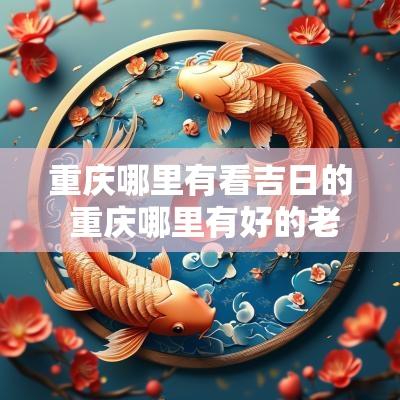 重庆哪里有看吉日的 重庆哪里有好的老中医