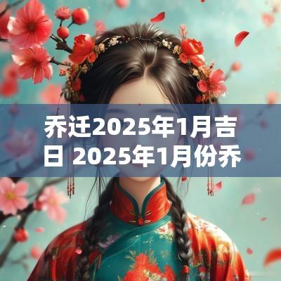 乔迁2025年1月吉日 2025年1月份乔迁最吉利的日子