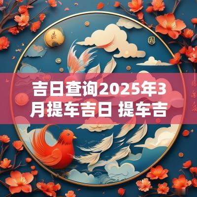 吉日查询2025年3月提车吉日 提车吉日查询2025年3月吉时