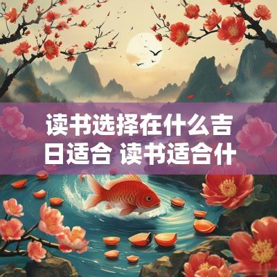 读书选择在什么吉日适合 读书适合什么花