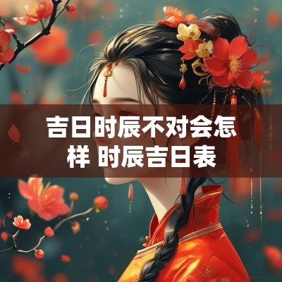 吉日时辰不对会怎样 时辰吉日表