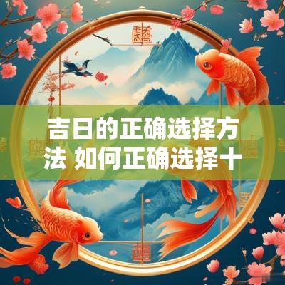 吉日的正确选择方法 如何正确选择十二建星中的吉日?