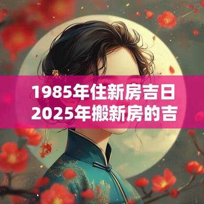 1985年住新房吉日 2025年搬新房的吉日有哪些