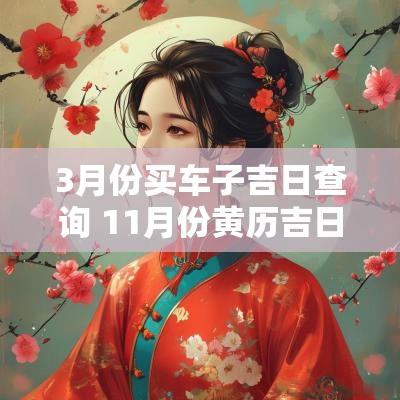 3月份买车子吉日查询 11月份黄历吉日查询表