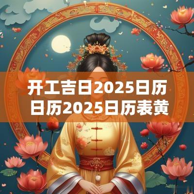 开工吉日2025日历 日历2025日历表黄道吉日