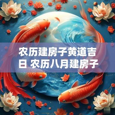 农历建房子黄道吉日 农历八月建房子黄道吉日查询