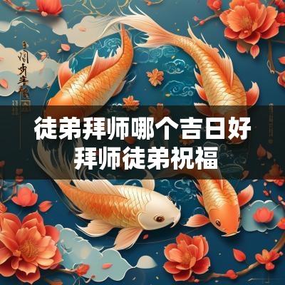 徒弟拜师哪个吉日好 拜师徒弟祝福