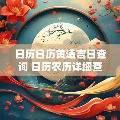 日历日历黄道吉日查询 日历农历详细查询 日历日历黄道吉日查询 日历农历详细查询