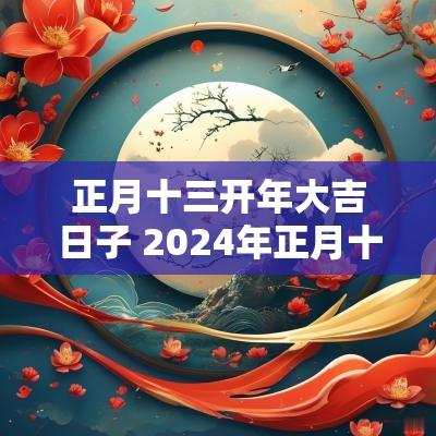 正月十三开年大吉日子 2025年正月十三开工吉日