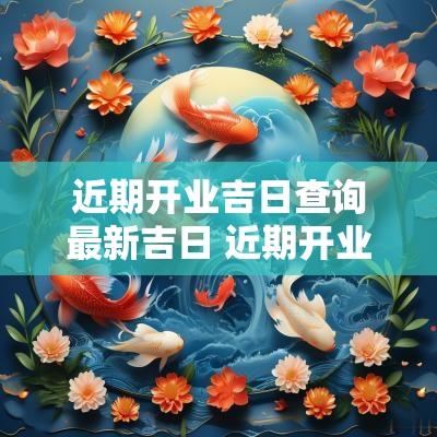 近期开业吉日查询最新吉日 近期开业吉日
