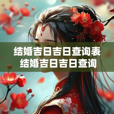 结婚吉日吉日查询表 结婚吉日吉日查询表最新