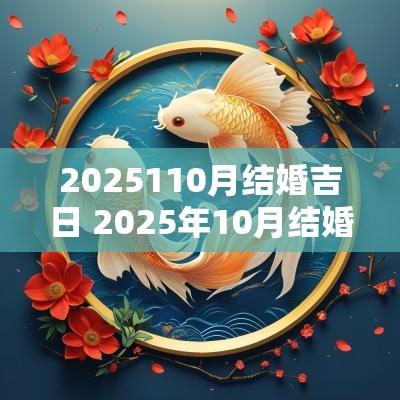 2025110月结婚吉日 2025年10月结婚黄道吉日