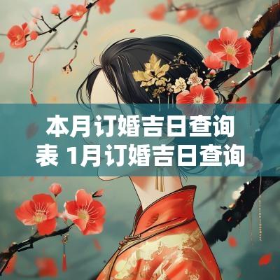 本月订婚吉日查询表 1月订婚吉日查询2025