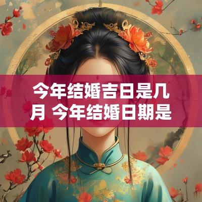 今年结婚吉日是几月 今年结婚日期是几月几日好
