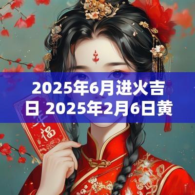 2025年6月进火吉日 2025年2月6日黄道吉时