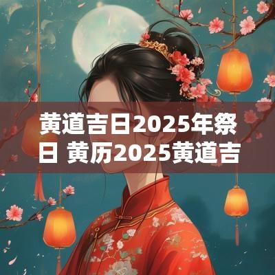 黄道吉日2025年祭日 黄历2025黄道吉日