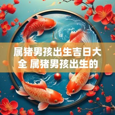 属猪男孩出生吉日大全 属猪男孩出生的四个最佳时辰