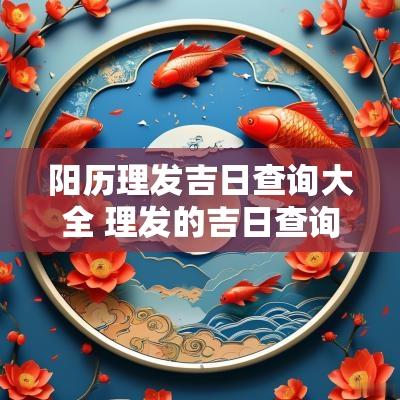 阳历理发吉日查询大全 理发的吉日查询
