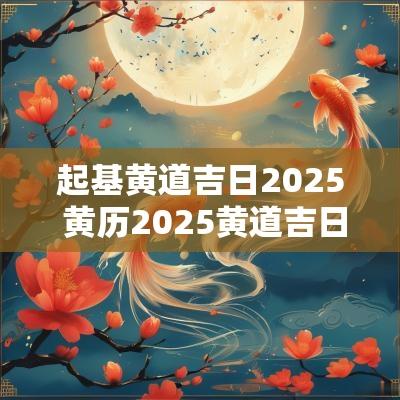 起基黄道吉日2025 黄历2025黄道吉日