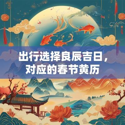 出行选择良辰吉日，对应的春节黄历
