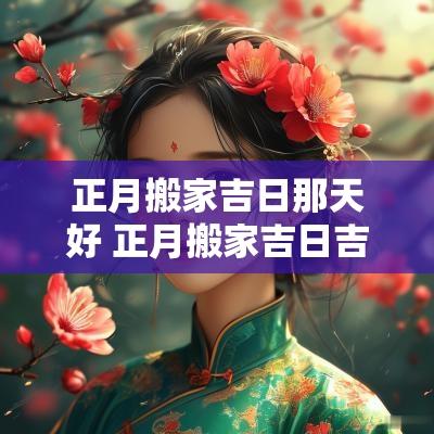 正月搬家吉日那天好 正月搬家吉日吉时