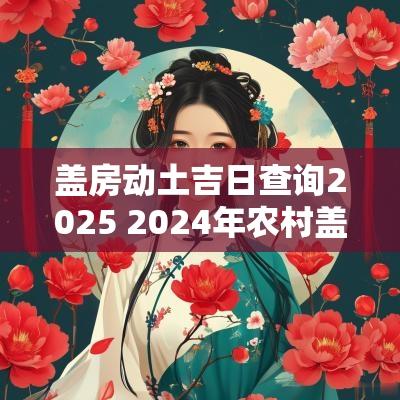 盖房动土吉日查询2025 2025年农村盖房动土吉日查询