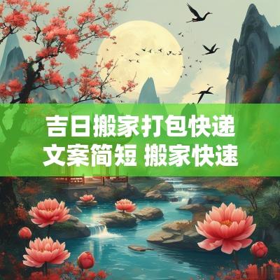 吉日搬家打包快递文案简短 搬家快速打包技巧