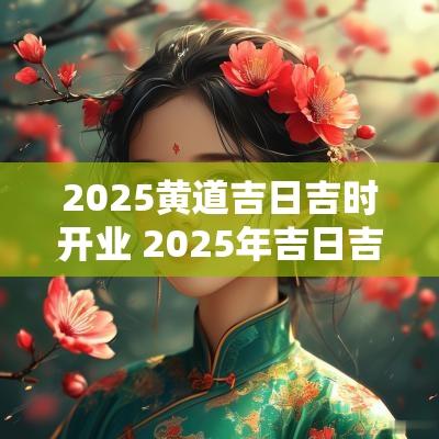 2025黄道吉日吉时开业 2025年吉日吉时黄道吉日