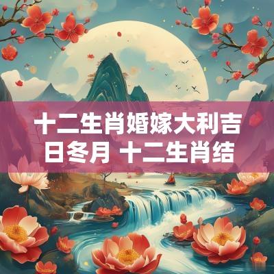十二生肖婚嫁大利吉日冬月 十二生肖结婚大利月表