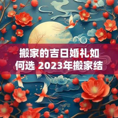 搬家的吉日婚礼如何选 2025年搬家结婚择日