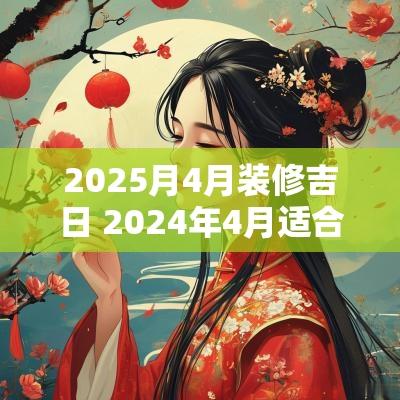 2025月4月装修吉日 2025年4月适合装修的日子