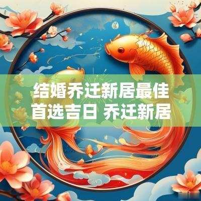 结婚乔迁新居最佳首选吉日 乔迁新居流程及事宜安排