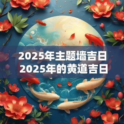 2025年主题墙吉日 2025年的黄道吉日有哪些