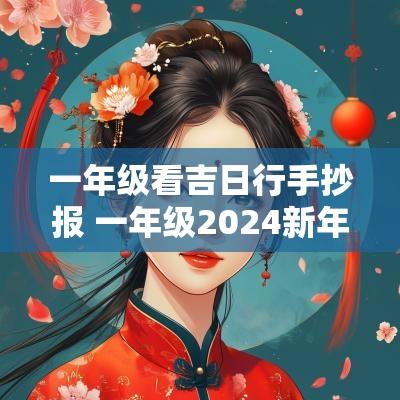一年级看吉日行手抄报 一年级2025新年手抄报简单又好看