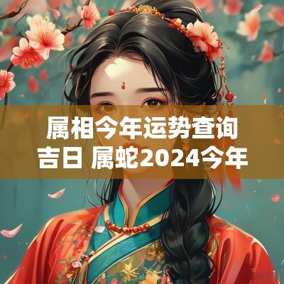 属相今年运势查询吉日 属蛇2025今年的运势