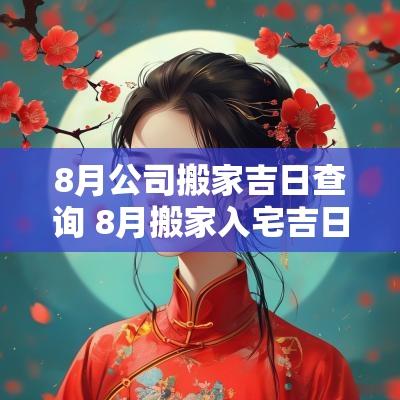 8月公司搬家吉日查询 8月搬家入宅吉日查询