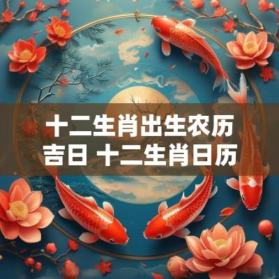 十二生肖出生农历吉日 十二生肖日历表2025